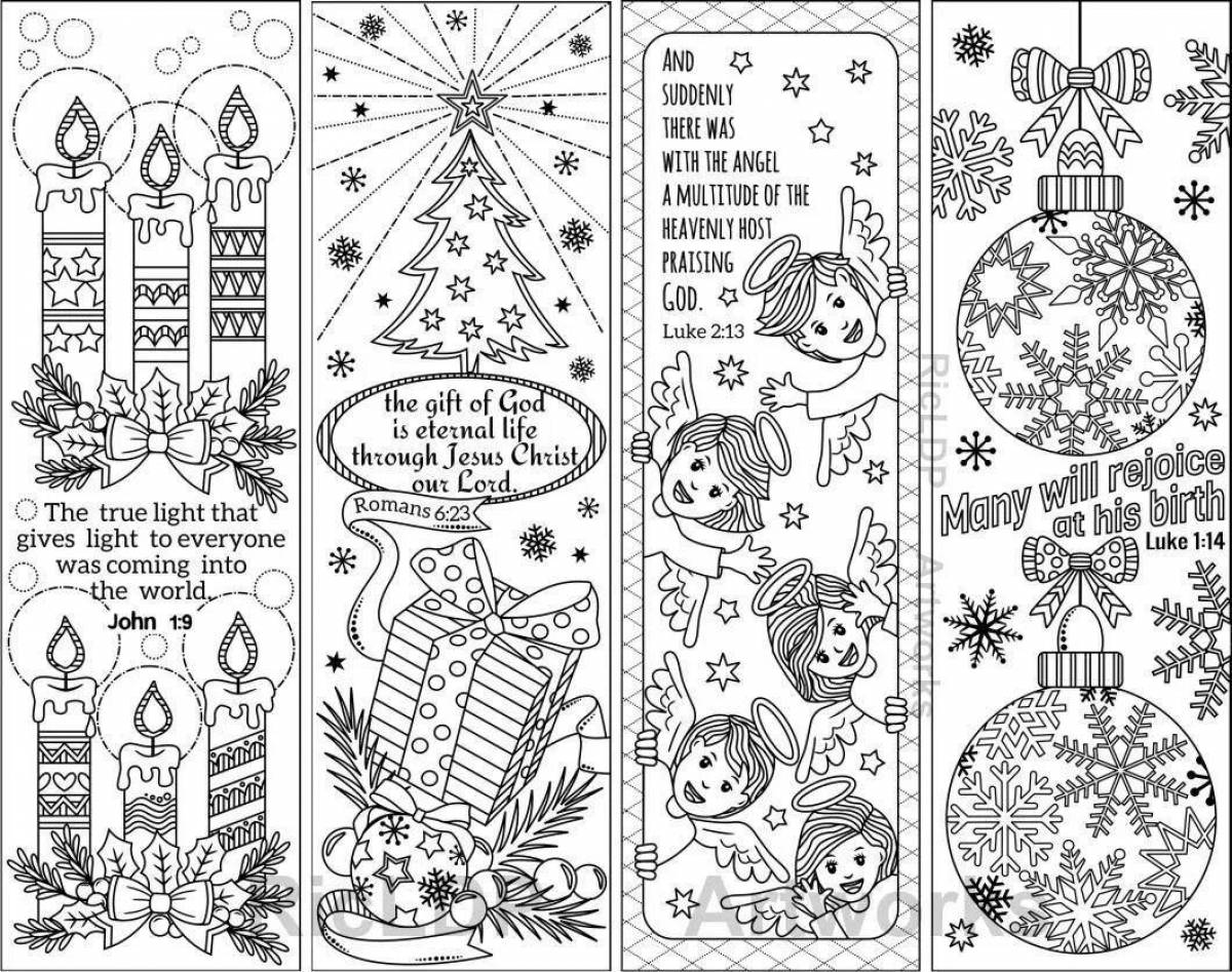 Sparkling Christmas bookmarks