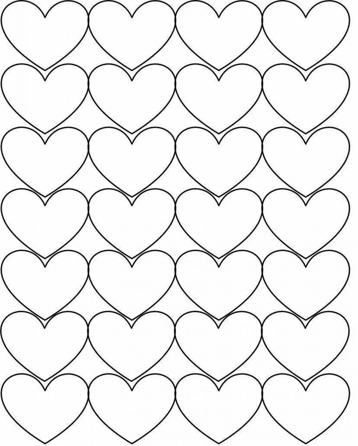 Amazing little heart coloring pages