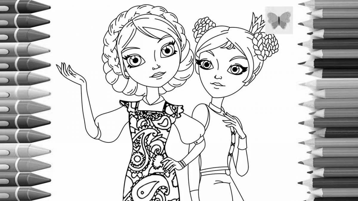 Delightful princess vasilisa coloring book