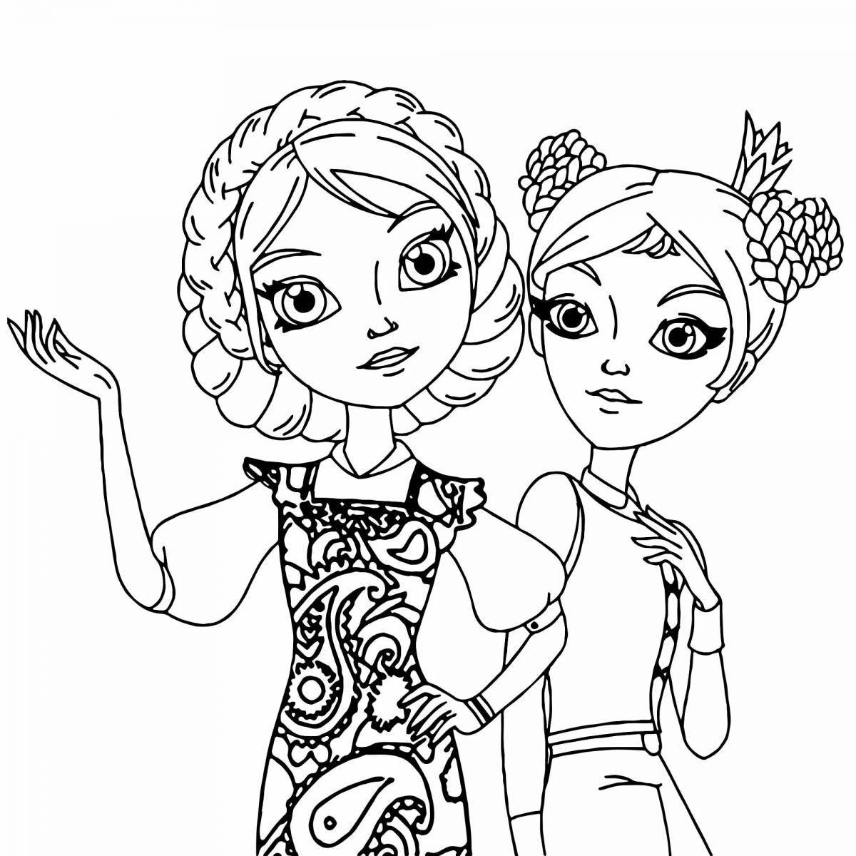 Coloring the great princess vasilisa