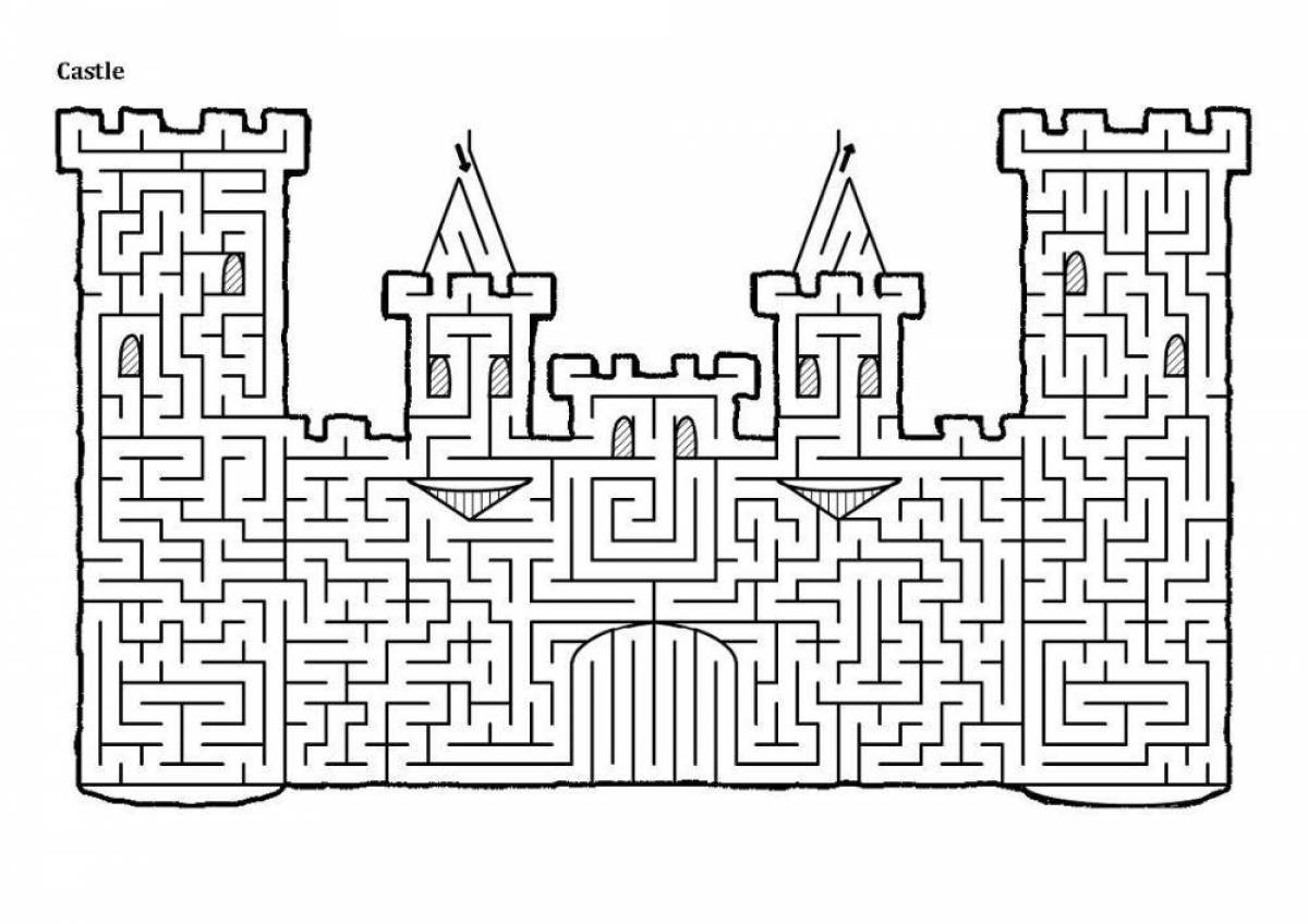 Maze coloring complex - fun