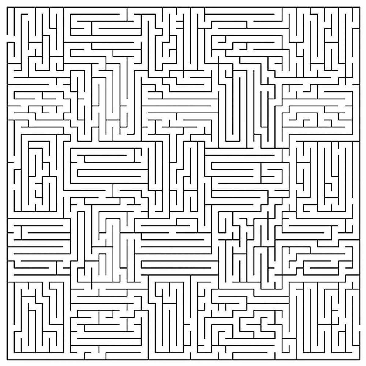 Раскраска labyrinth complex - labyrinthoid