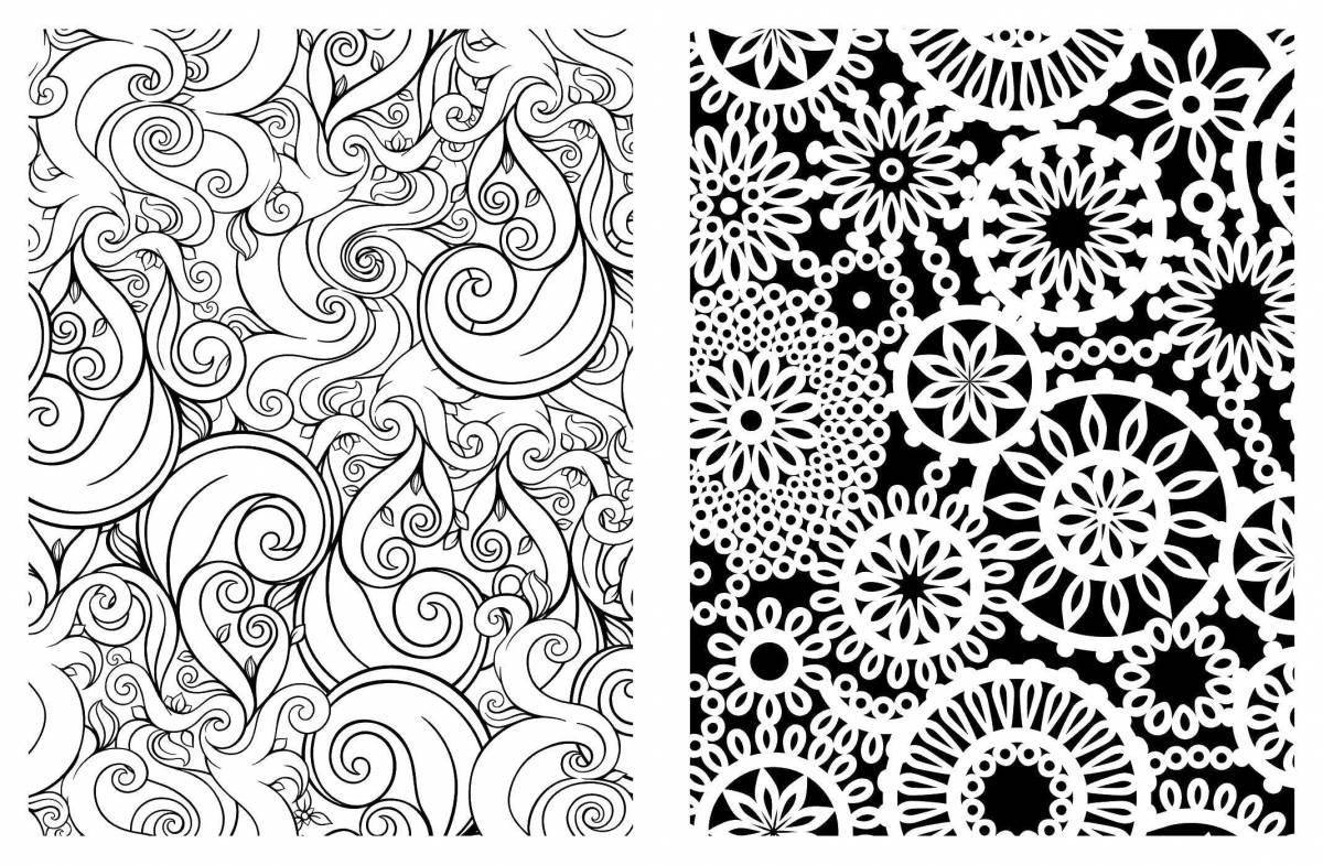 Charming coloring frosty patterns