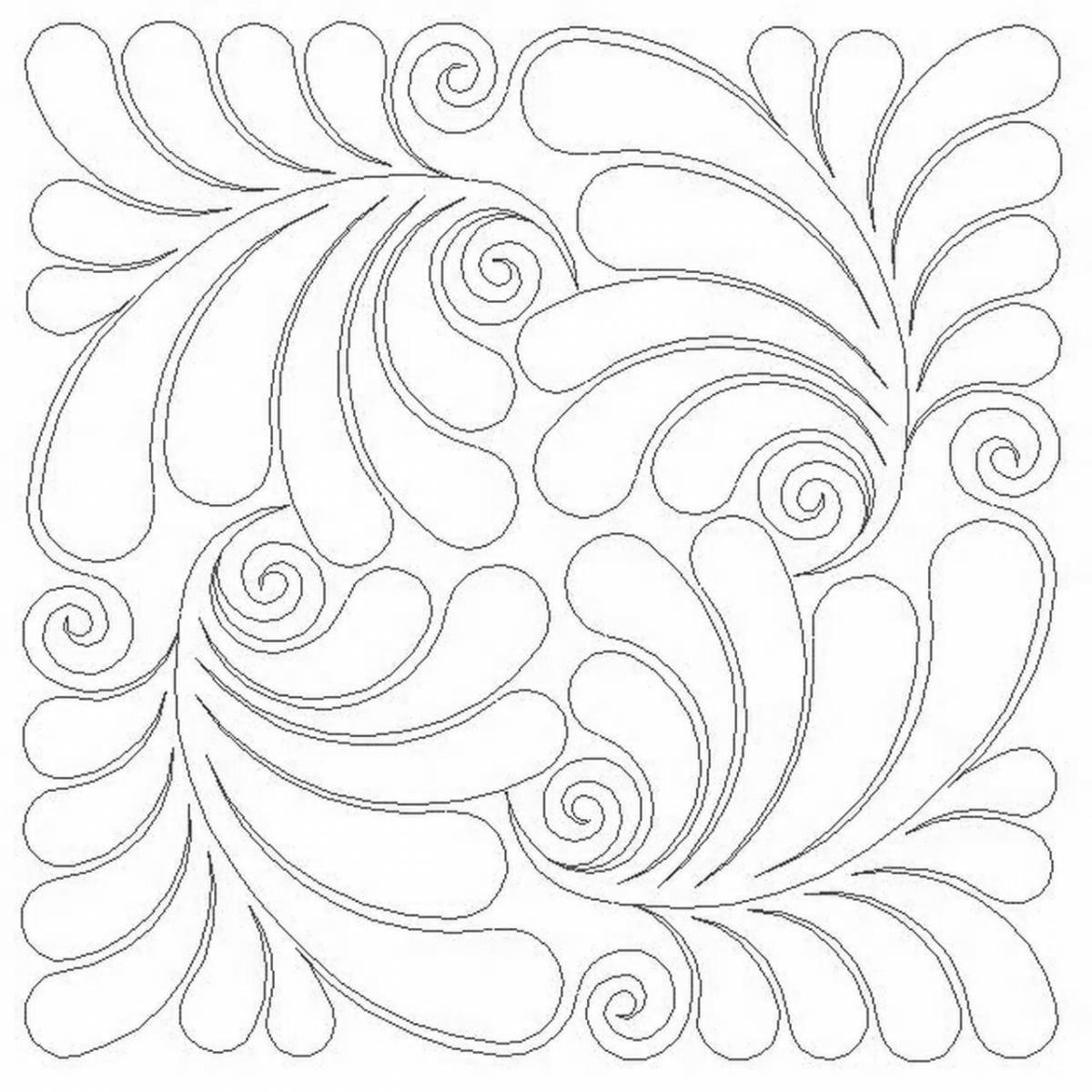 Exquisite frost patterns coloring pages