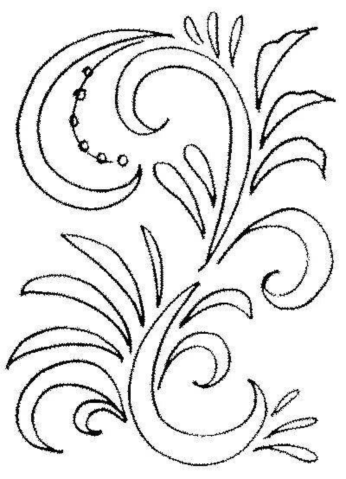 Beautiful coloring pages frosty patterns