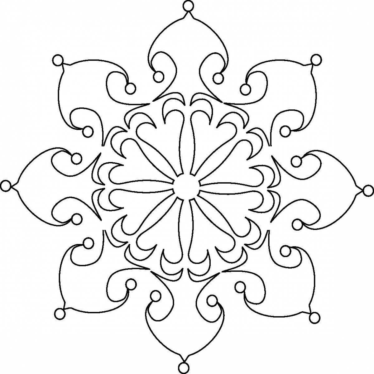 Tempting coloring pages frosty patterns