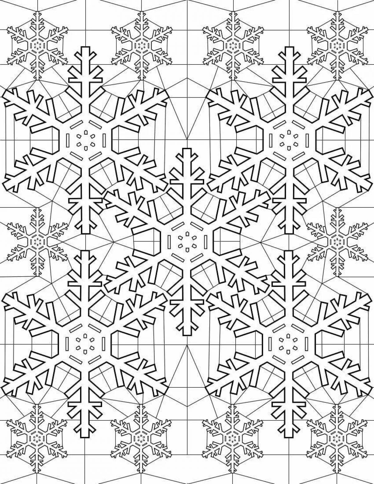 Fun coloring frosty patterns
