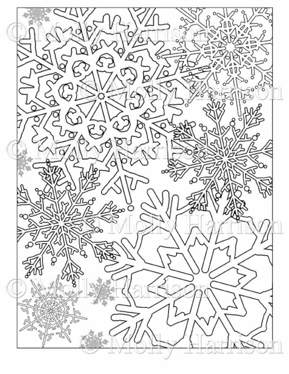 Fancy coloring frosty patterns