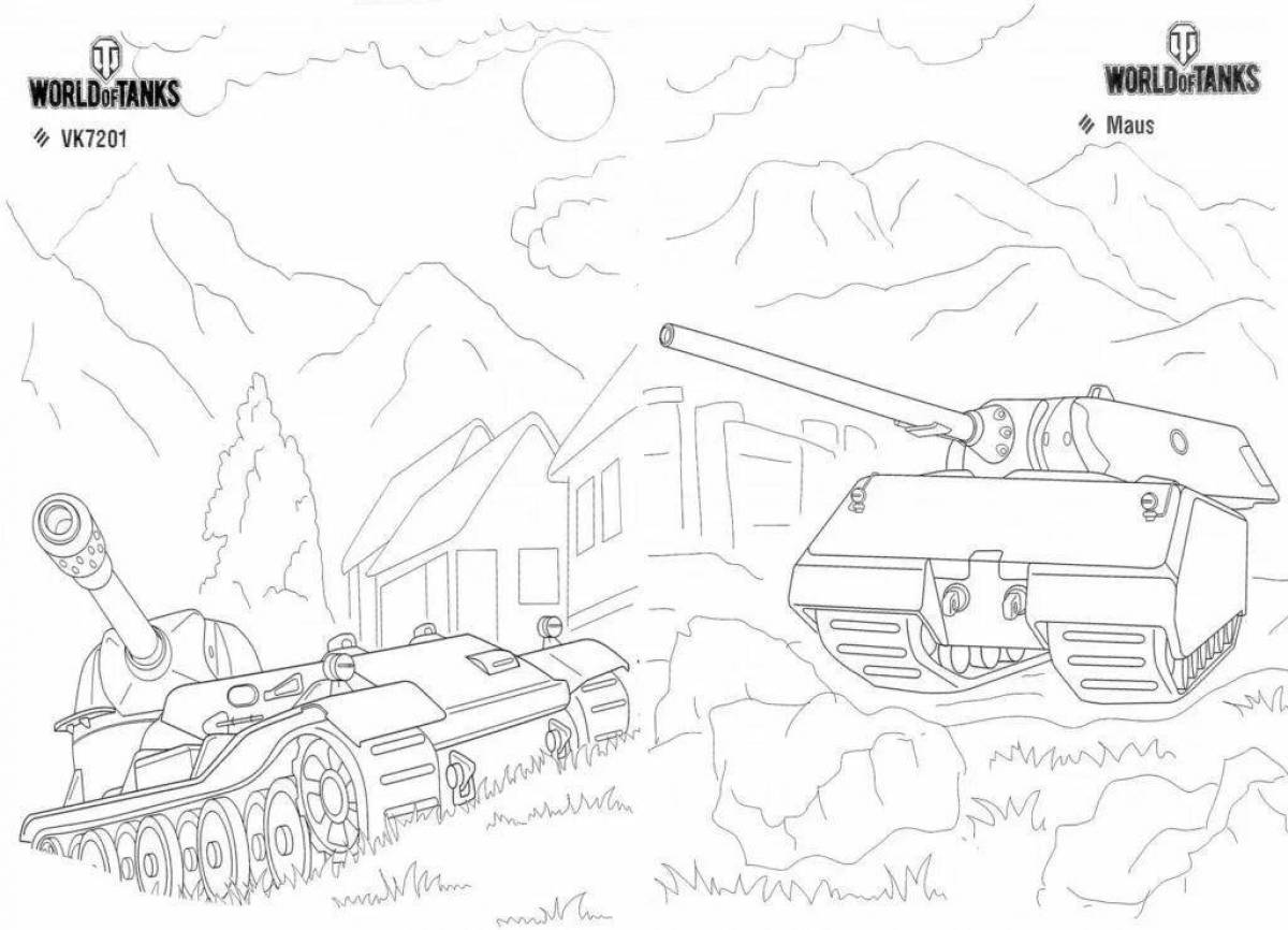 Creative coloring world of tanks