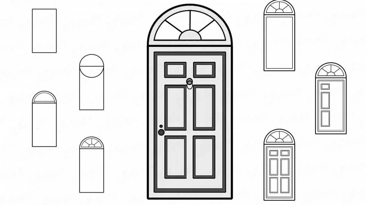 Animated figurine from coloring pages doors