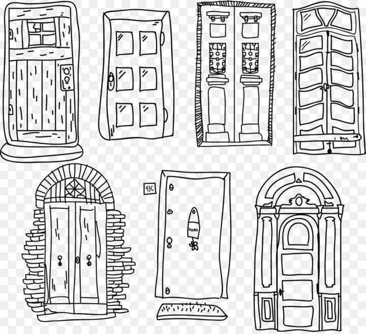 Doors coloring inspiration figure