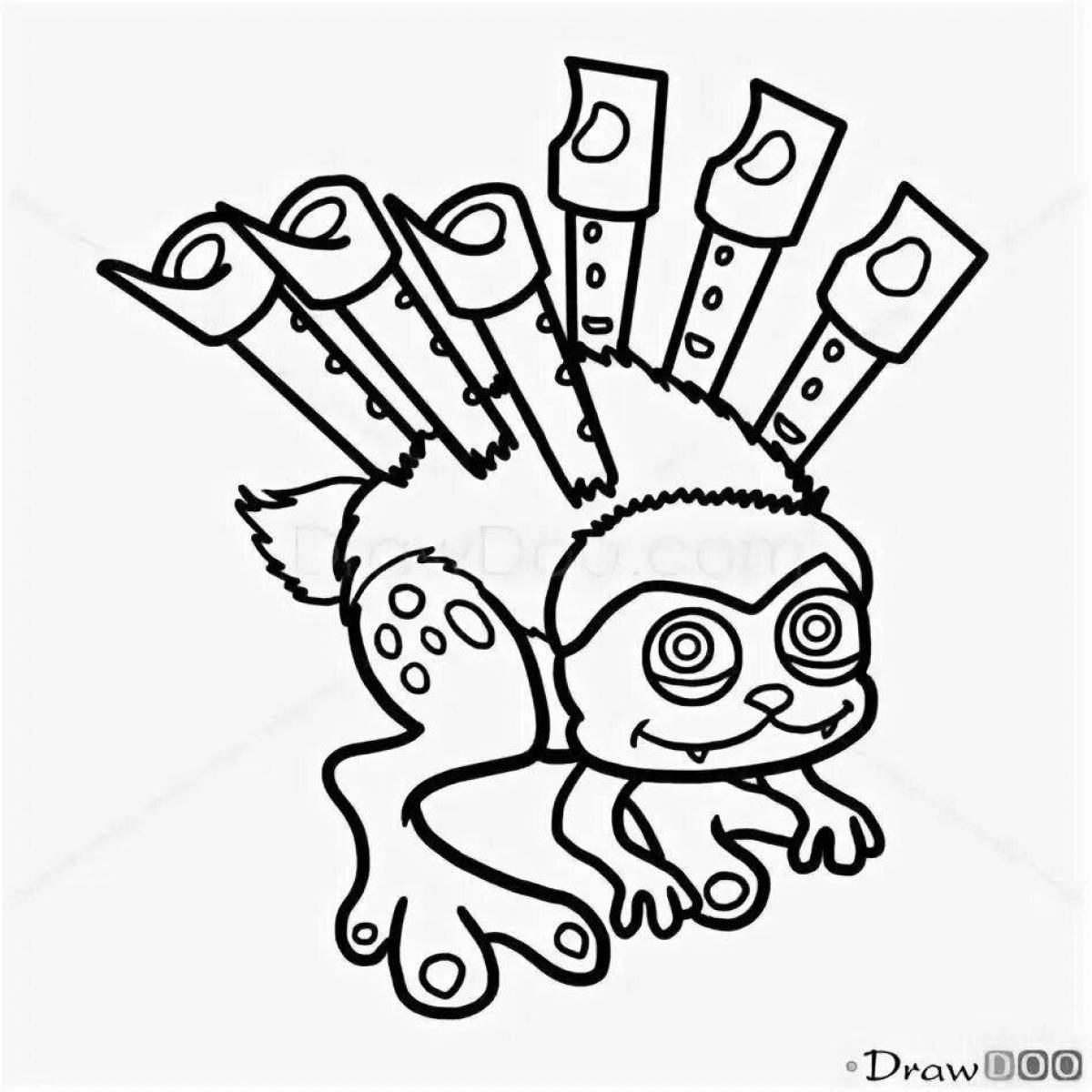 Radiant mai singing monster coloring page
