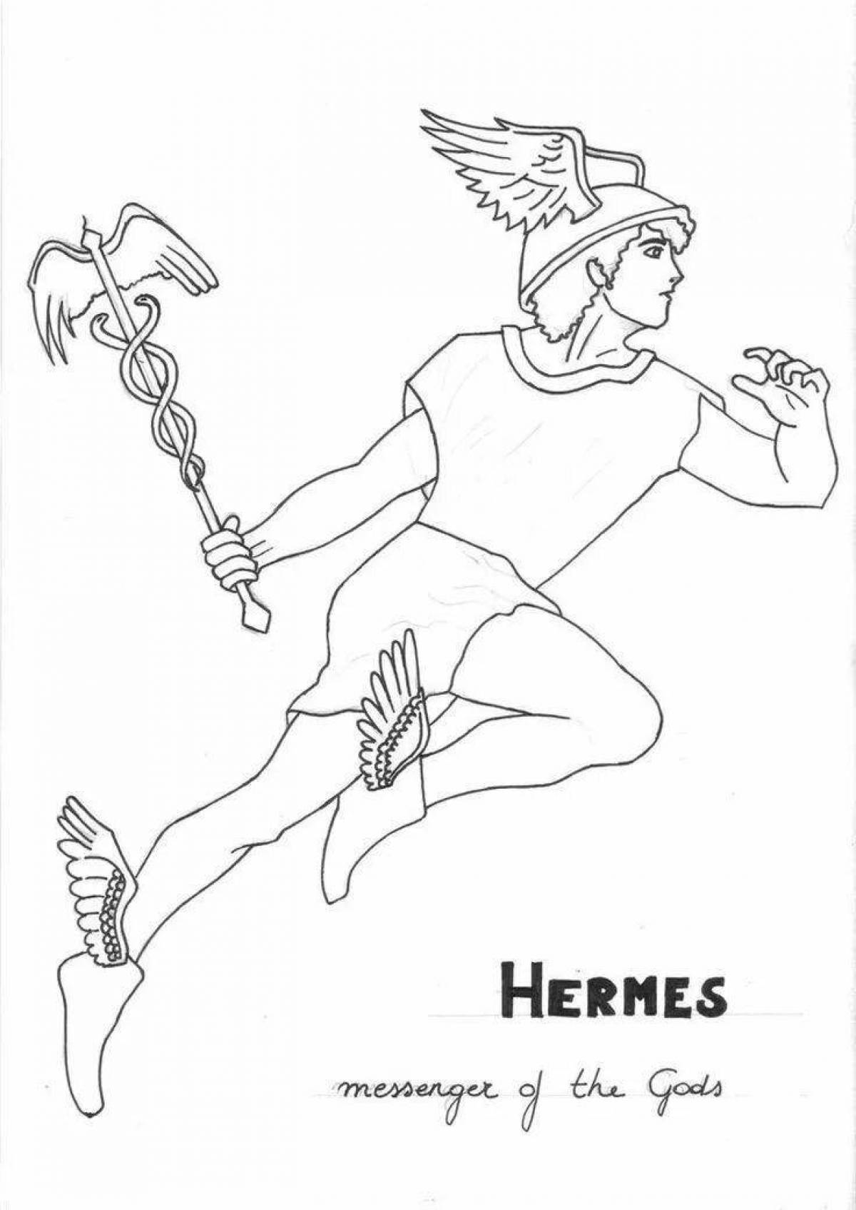 Great coloring of ancient Greek myths