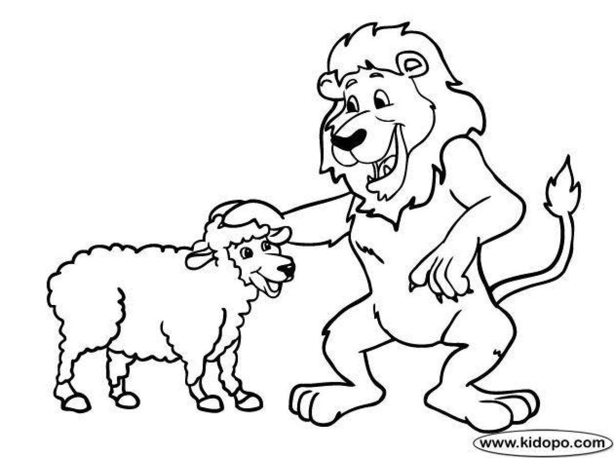 Brave dog coloring page