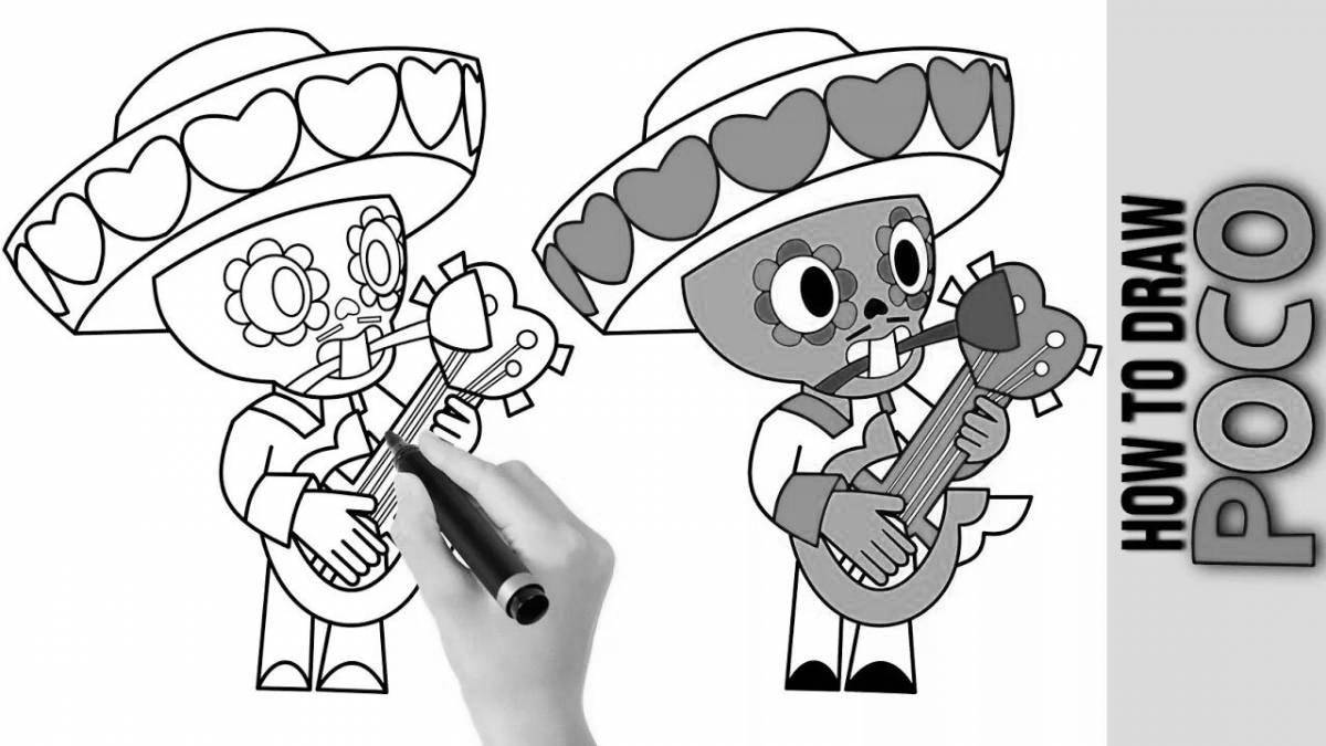 Coloring page adorable Poco from bravo stars