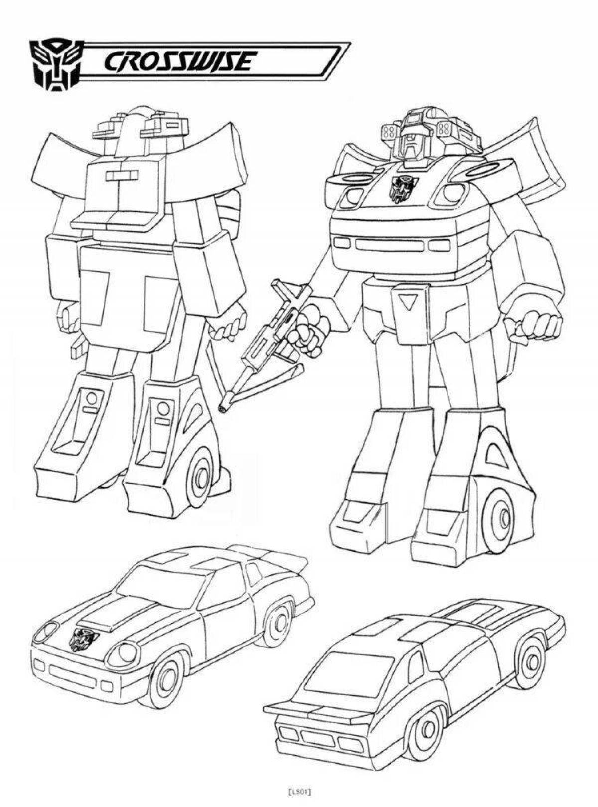 Animated tobots and athlone coloring pages