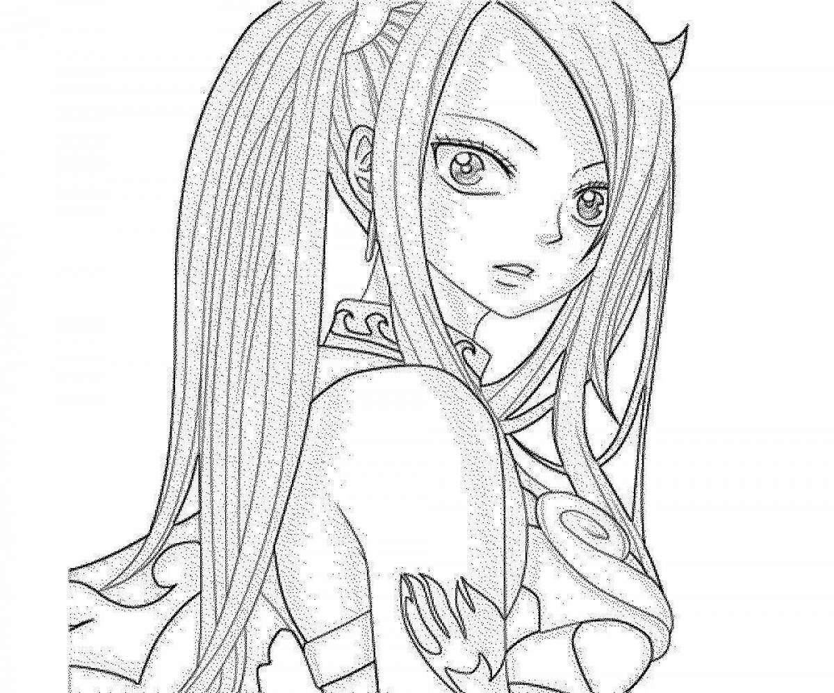 Coloring pages for girls anime girls