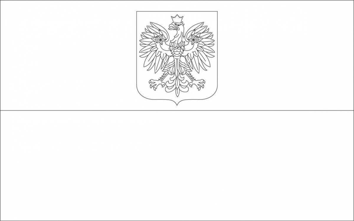 Luxury flag and coat of arms of russia