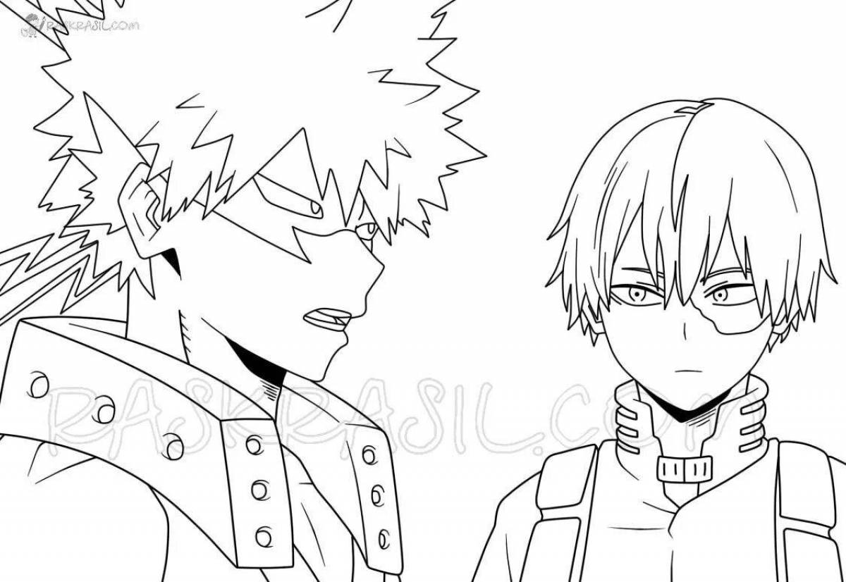 Coloring page my hero academia