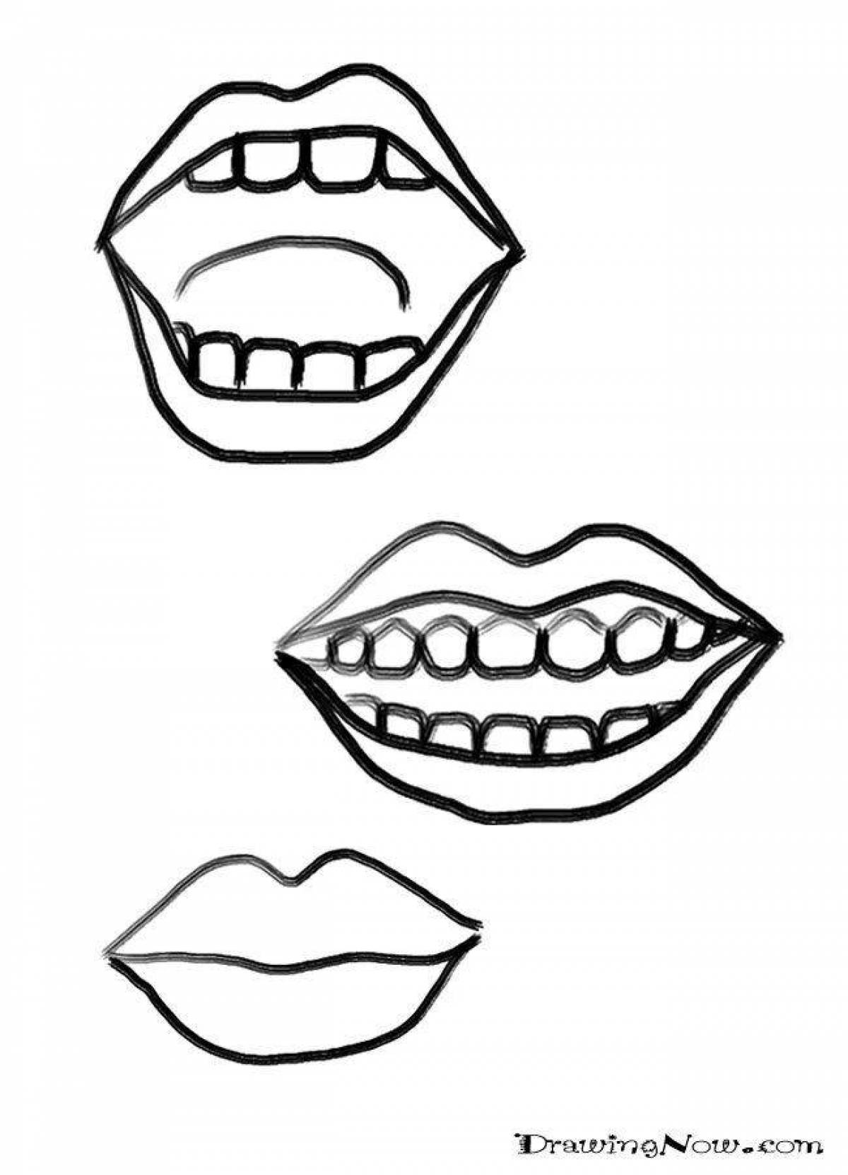 Fun mouth coloring