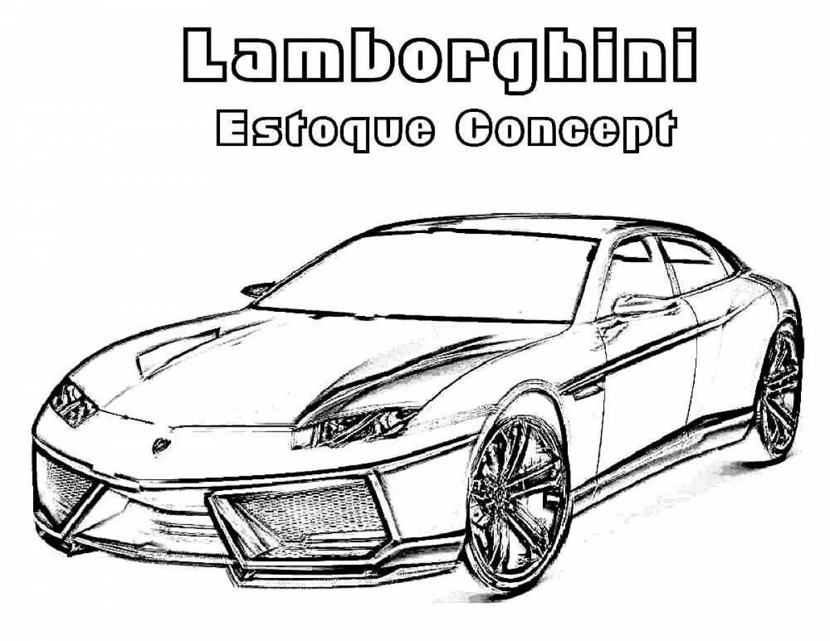 Lamborghini shiny coloring
