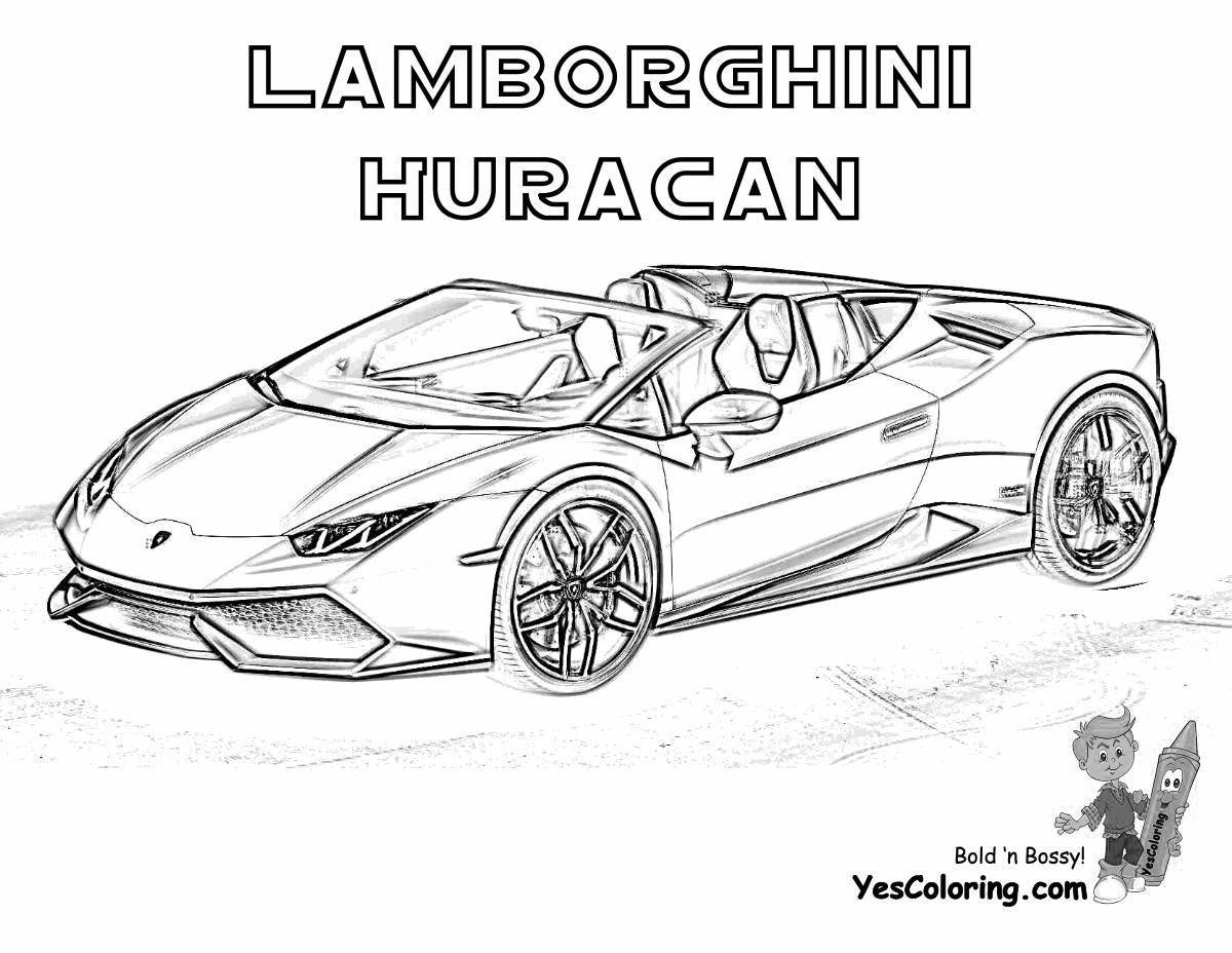 Lamborghini spectacular coloring