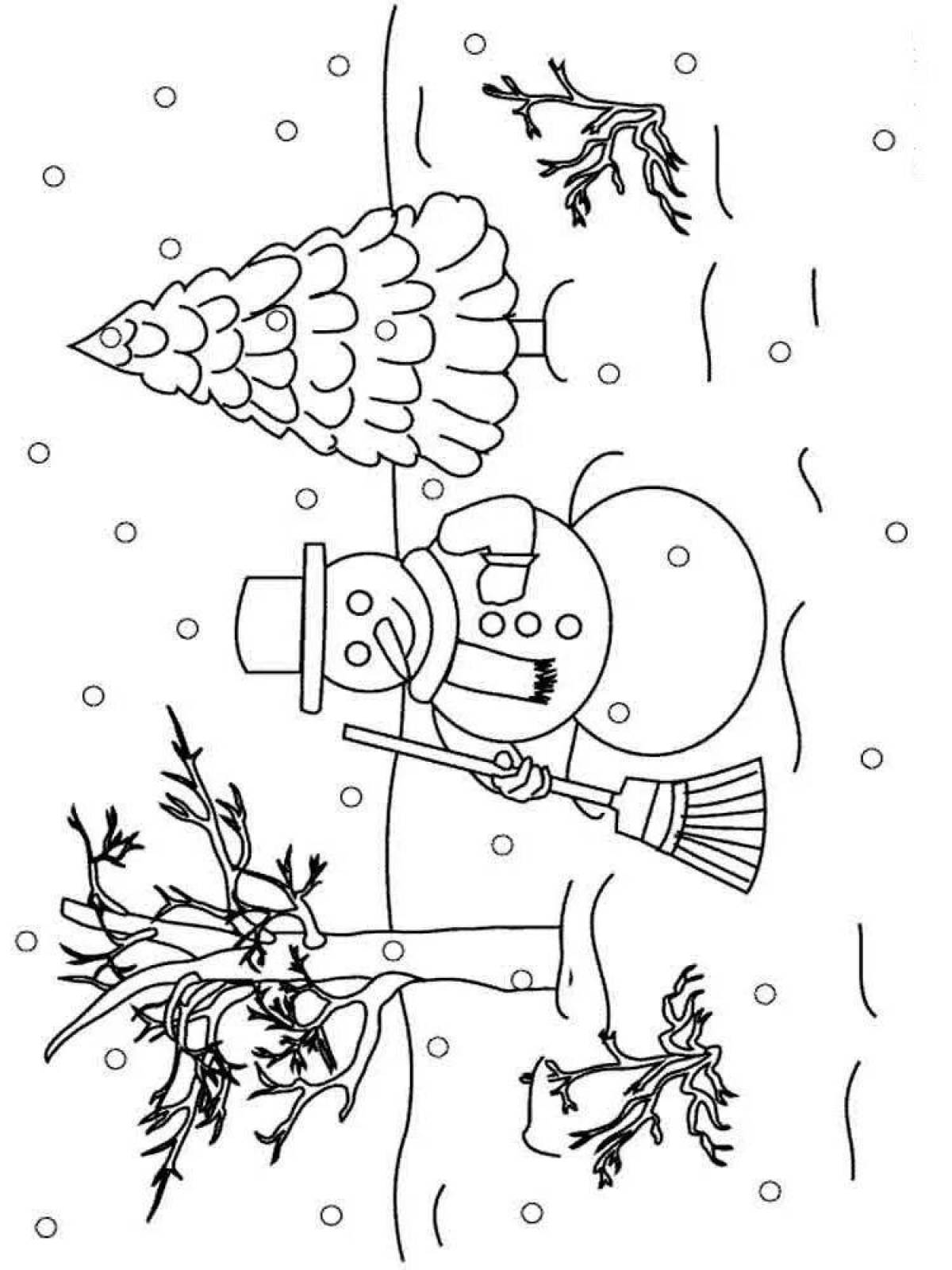 Shining blizzard coloring page
