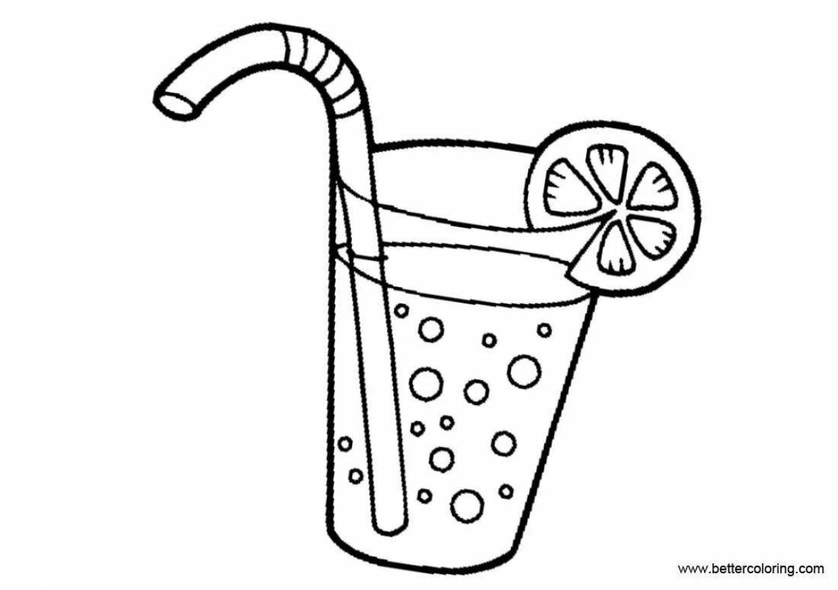 Refreshingly Spicy Lemonade Coloring Page