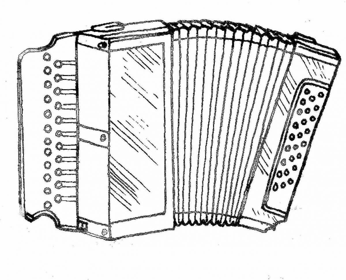 Fun coloring accordion