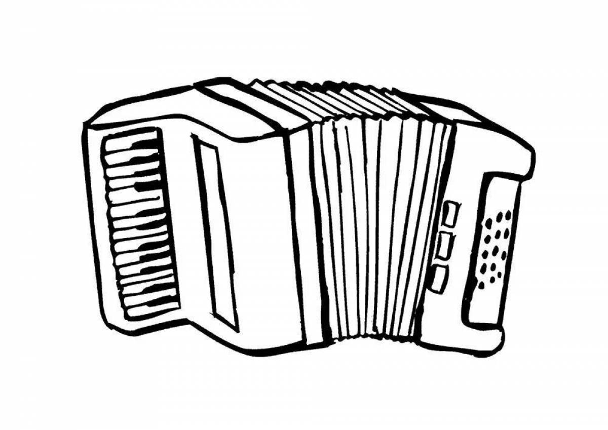 Charming accordion coloring book