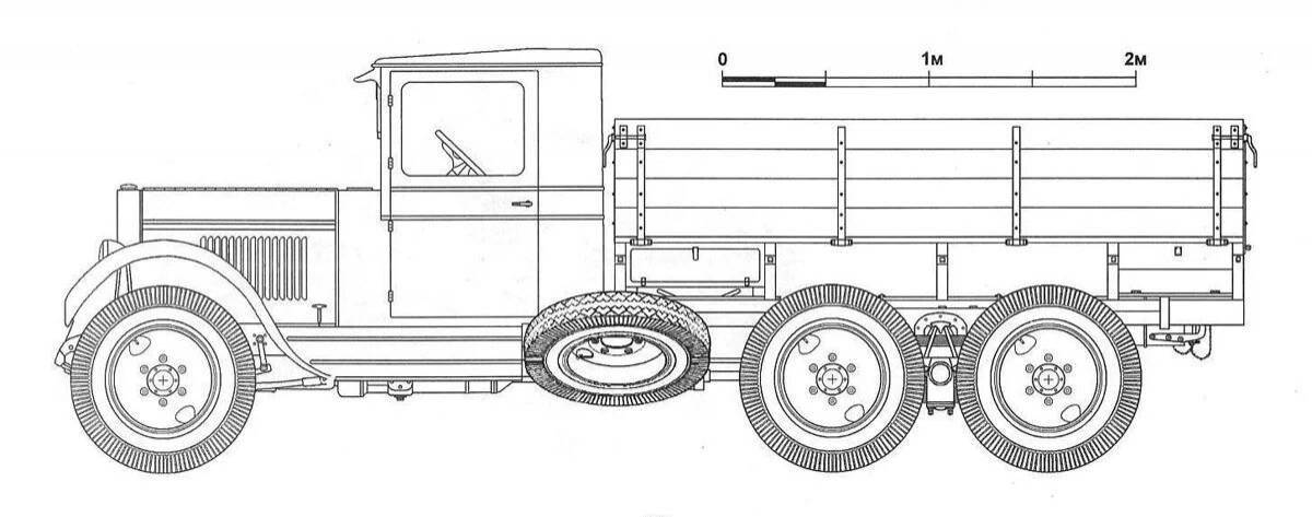 Gorgeous truck coloring page