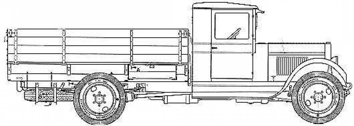 Majestic truck coloring page