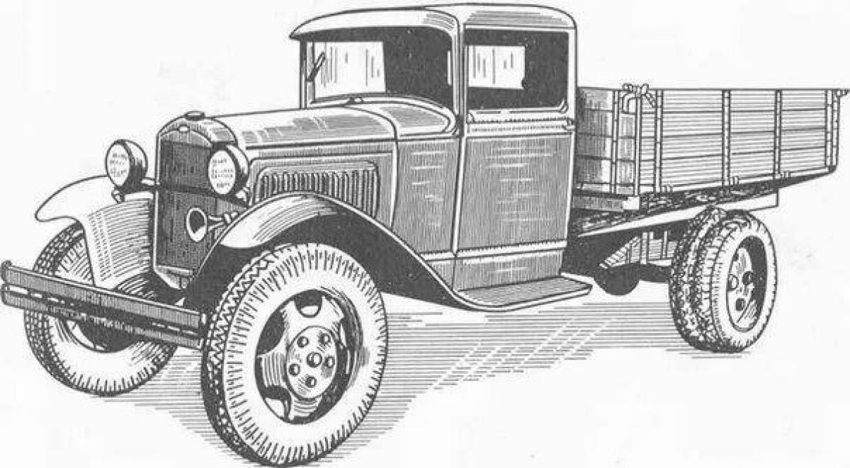 Amazing truck coloring page
