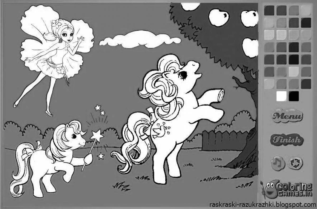 Color-explosion coloring page download game