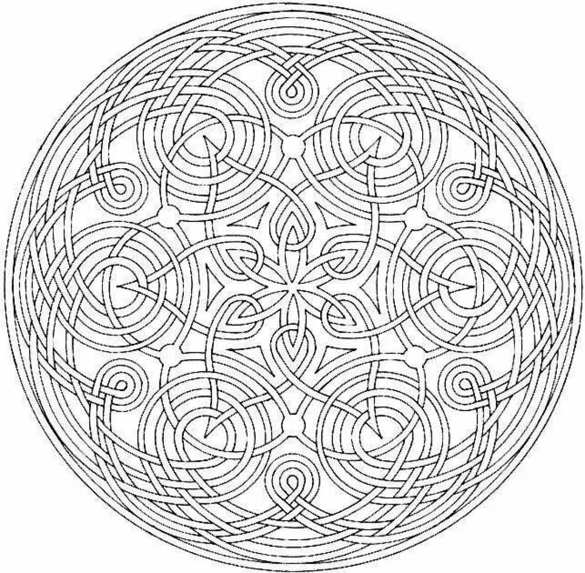 Gorgeous flower of life coloring book