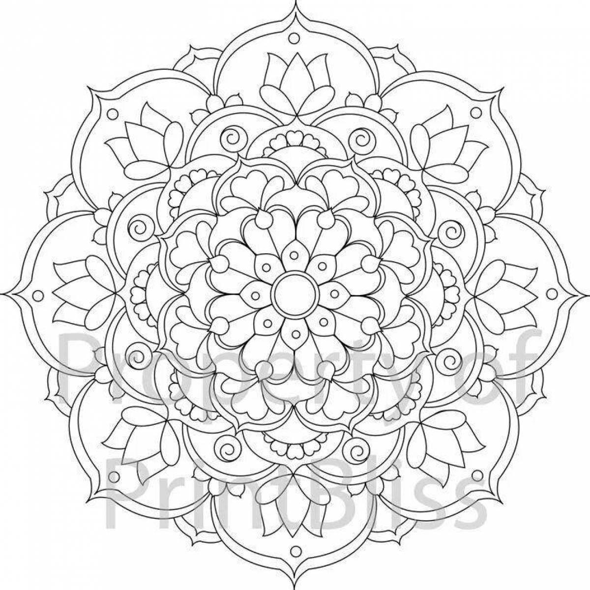 Major coloring flower of life