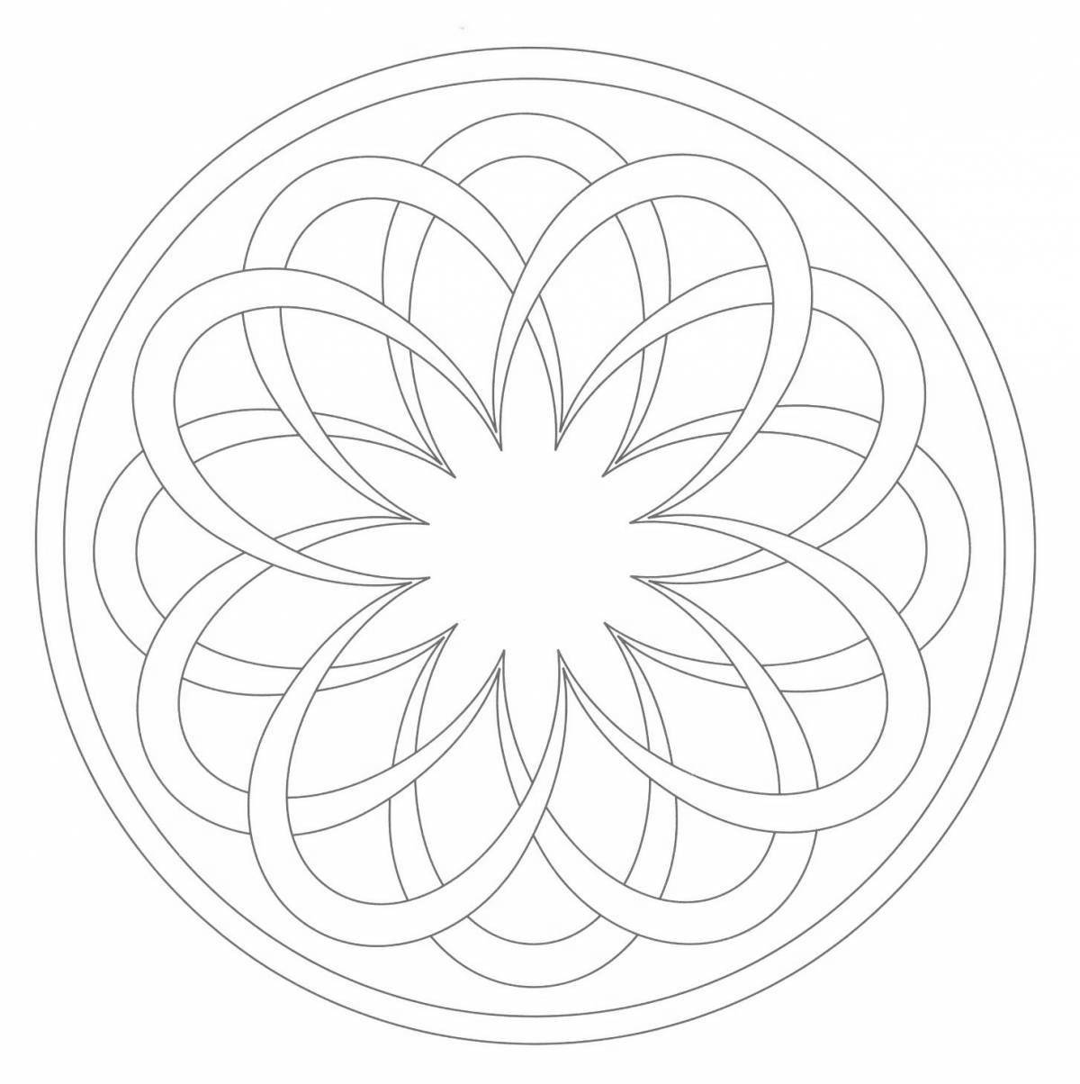 Charming flower of life coloring book