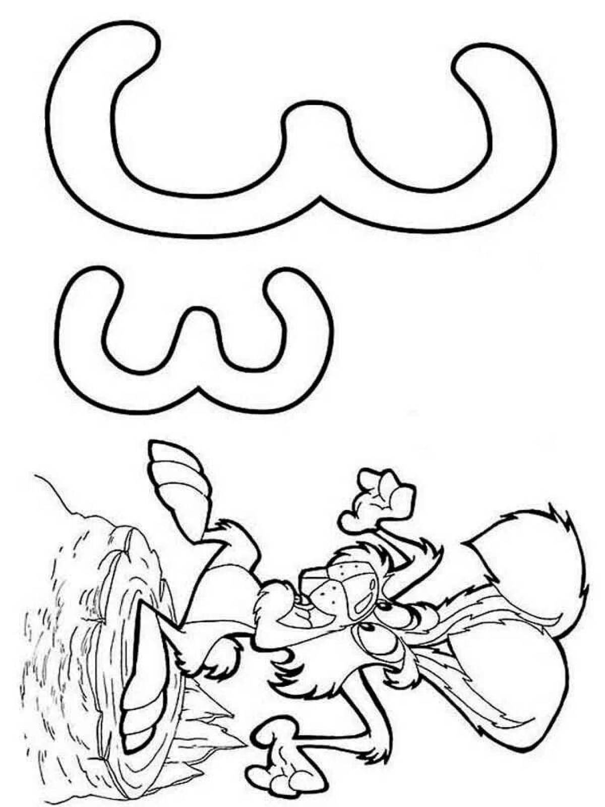 Threatening coloring pages evil letters