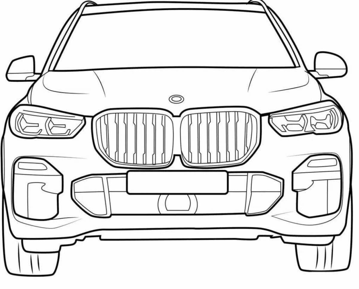 Dazzling bmw x6 coloring book