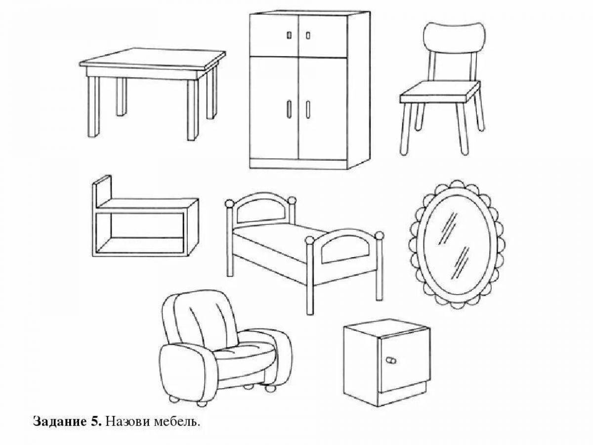 тема мебель в логопедической группе