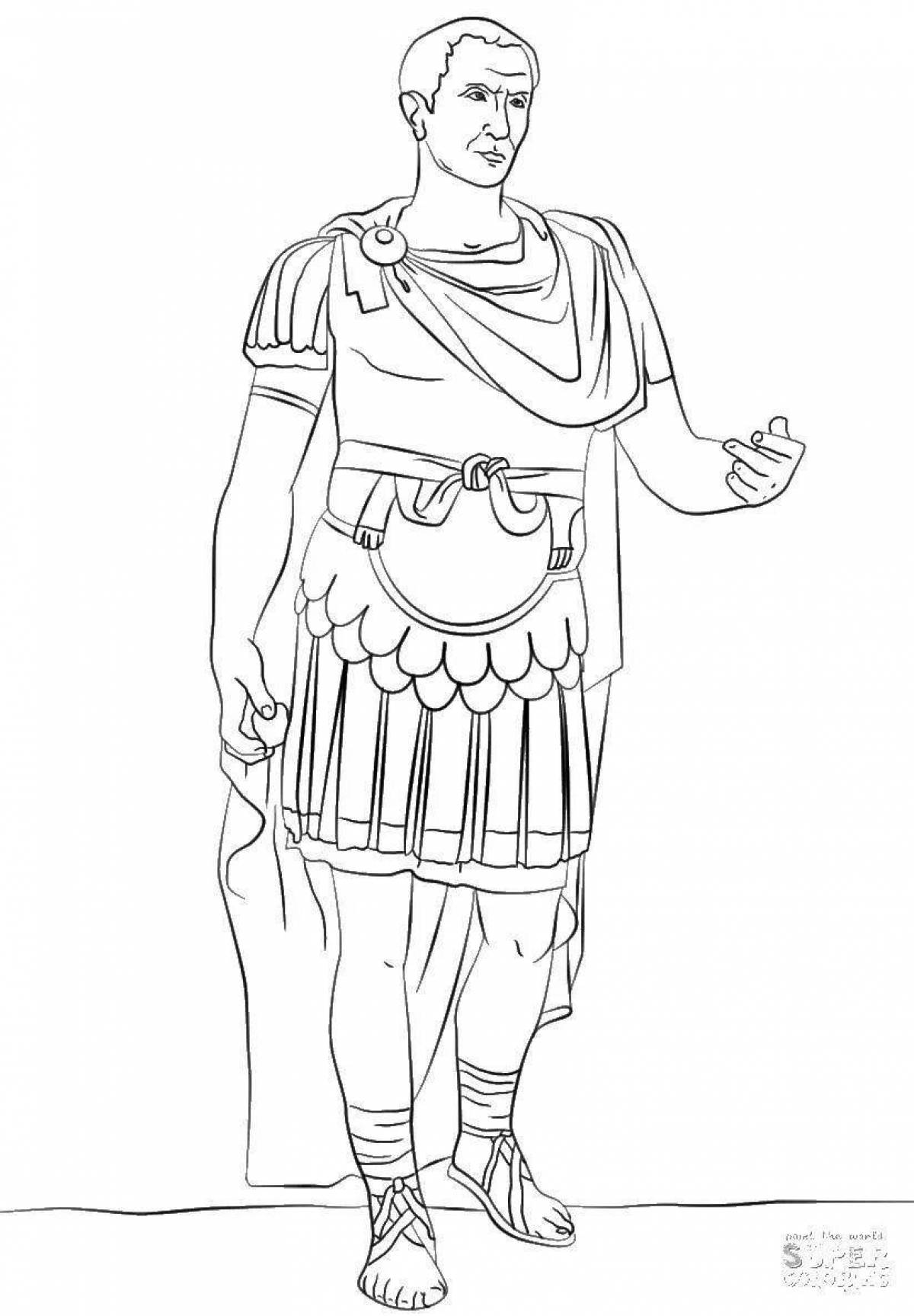 Древний Рим Юлий Цезарь рисунок