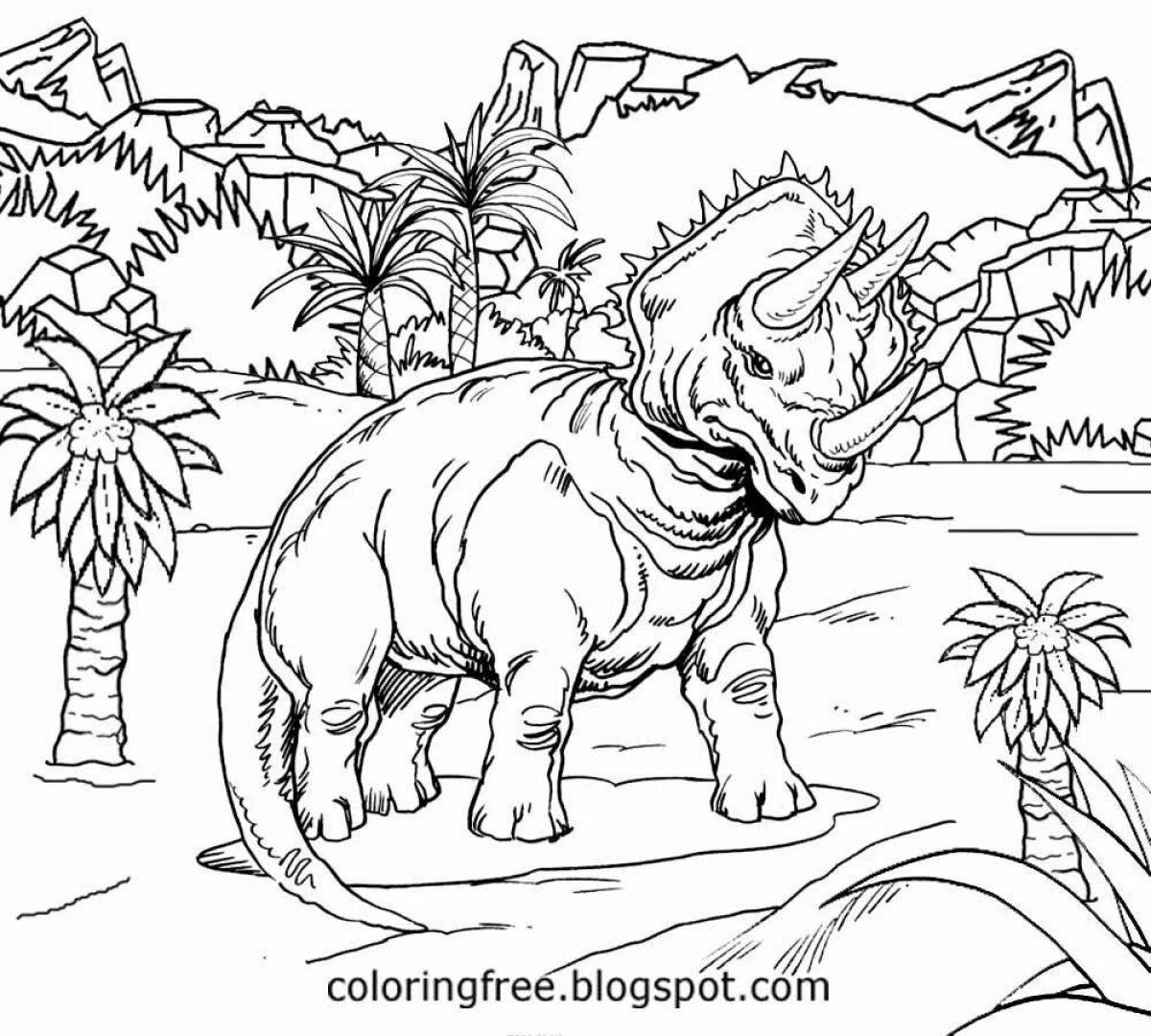 Tempting Jurassic Coloring Page