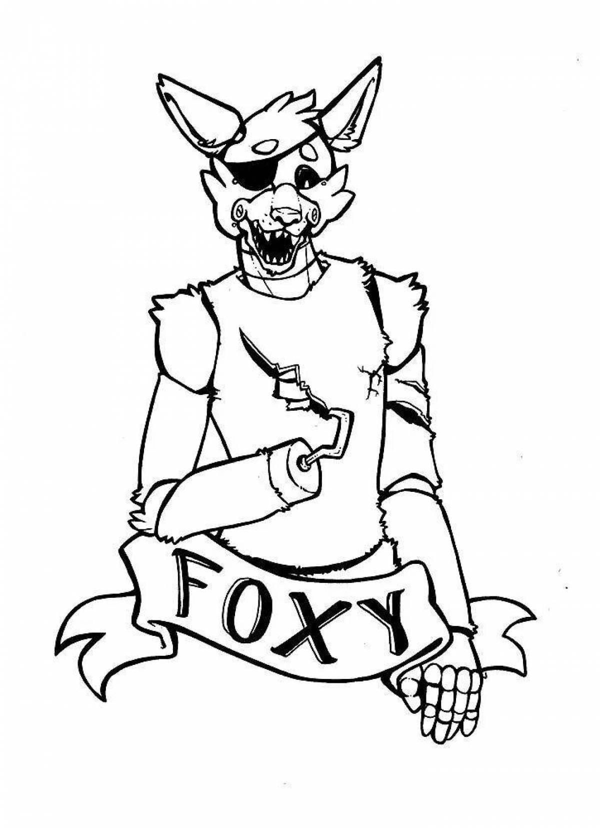 Coloring fnaf foxy