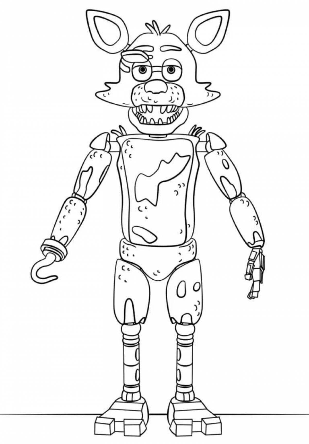 Awesome fnaf foxy coloring book