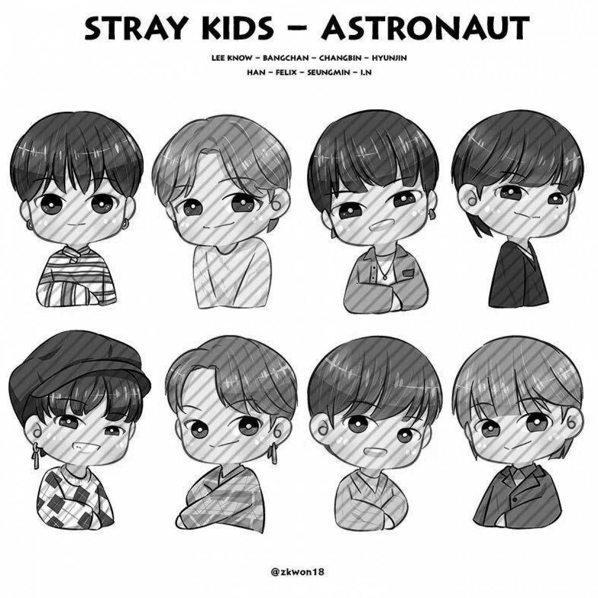 Coloring sweet skzoo stray kids