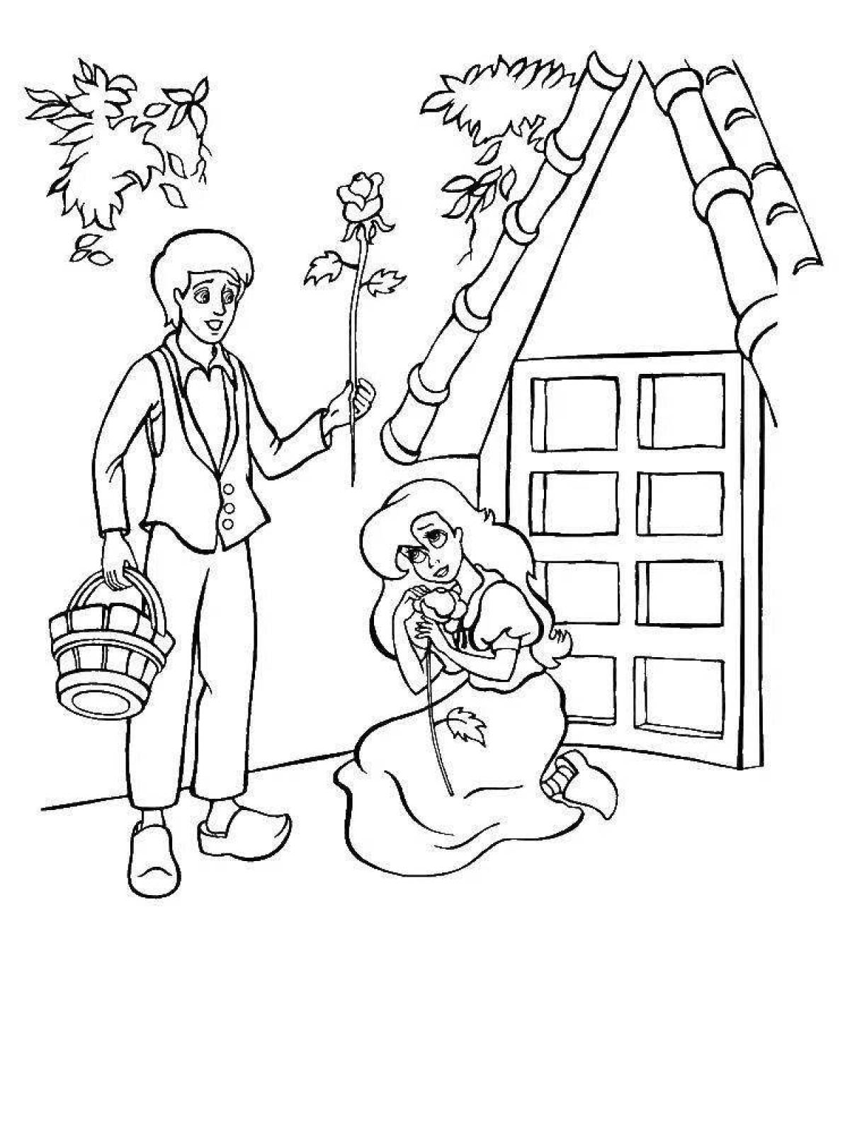Exalted kai and gerda coloring page