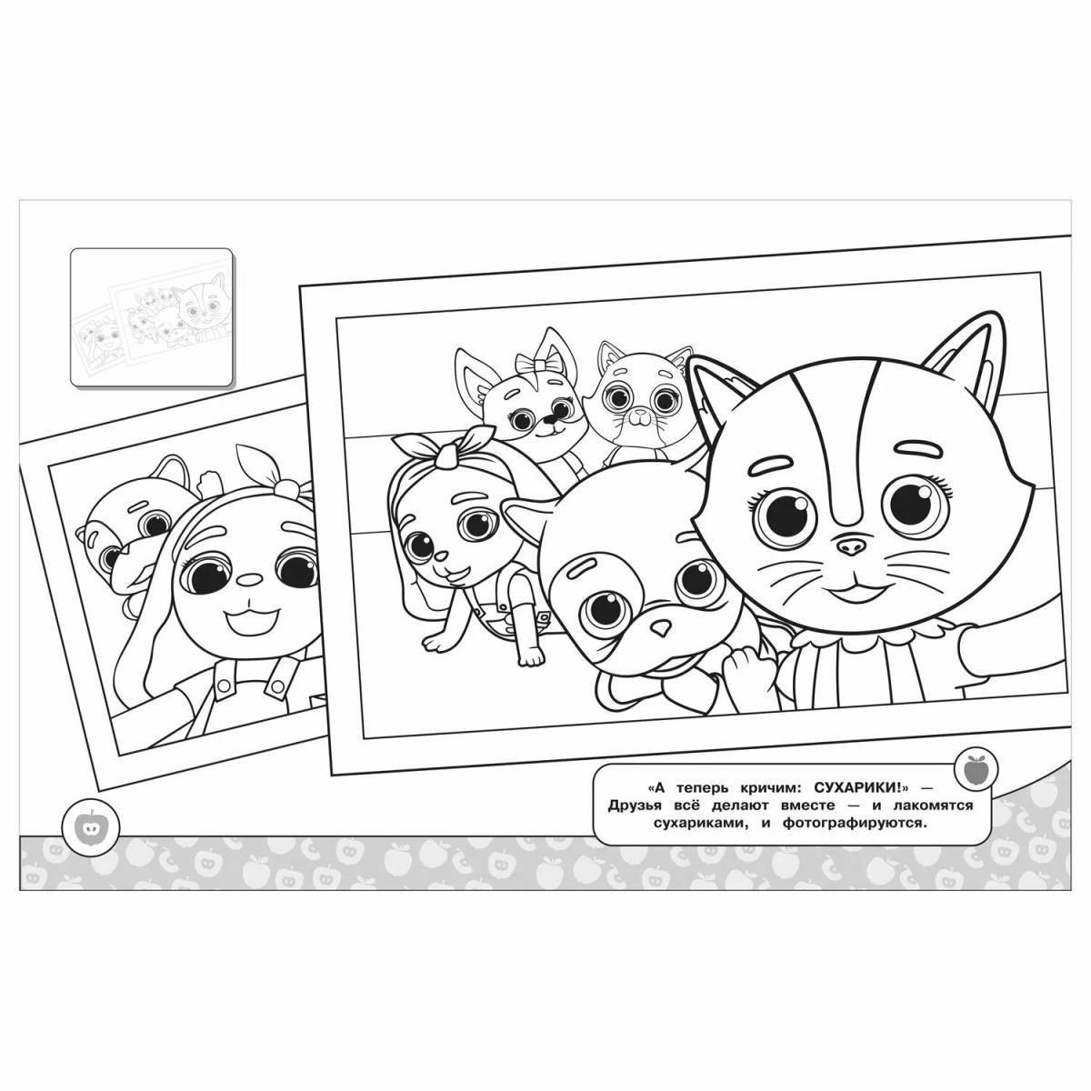 Cute cat coloring pages dogs busia