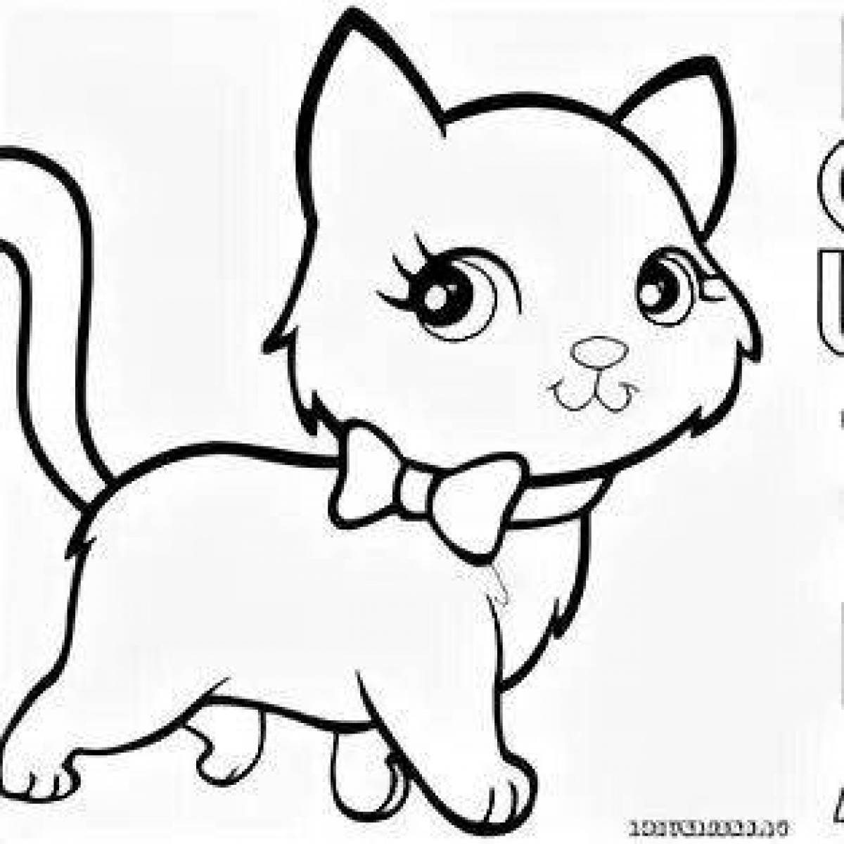 Fun coloring pages cats dogs busia