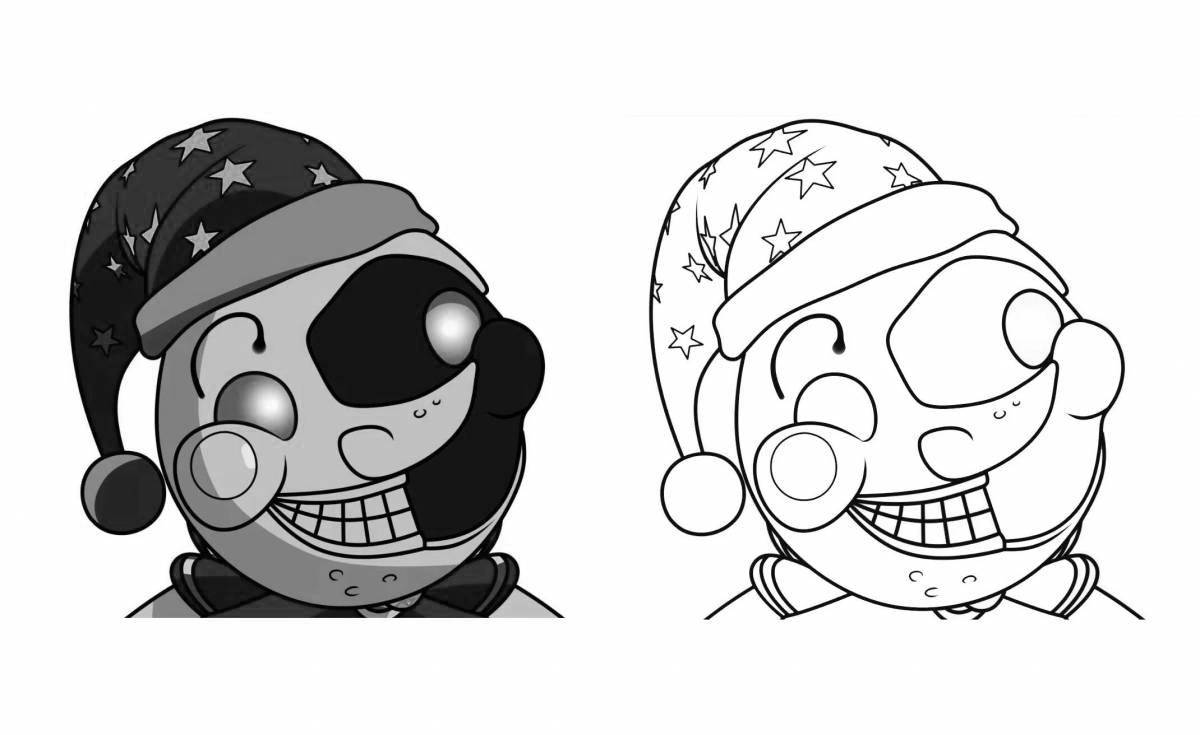 Exquisite fnaf sun and moon coloring book