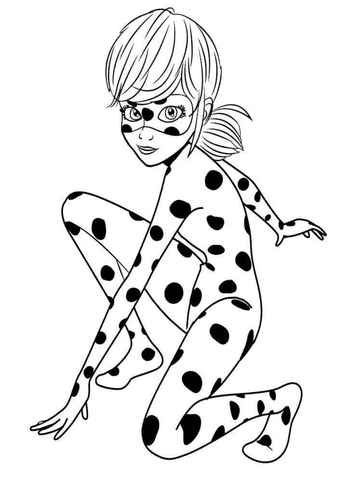 Miraculous ladybug and super cat coloring book